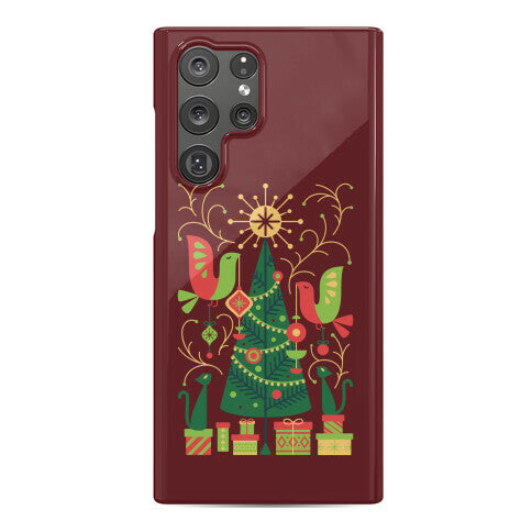 Vintage Christmas Tree Decorating Phone Case